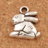 Bunny Rabbit Easter Charms Pendants 100st Lot Antique Silver 13 2x14 3mm smycken DIY L498 2017 Fashion Jewelry192K