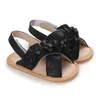 Sandálias Bebê Meninas Chinelos Verão Casual Crianças Sapatos Infantis Anti-Slip Sola Macia Cor Sólida Ruffle Para Primeiro Walker