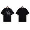 メンズデザイナーTシャツ24SS新しいMeichao Pa Smokeレターパーム半袖メンズアンドレディース同じスタイルハイストリートカジュアルTシャツ