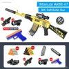 Pistolet Jouets Nouveau Akm pistolet à mousse manuel jouet pistolet enfants Ak 47 machine à lancer balles gel balle blaster garçons pistolet airsoft jeux 240307