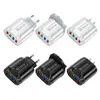 Chargeur de voyage USB 4 Ports 5V 2,4 a, chargeur mural pour iPhone Samsung Xiaomi, adaptateur de charge de prise Mobile