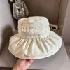 Designer Sunscreen Hat Summer Women Beach Hats Large Brim Peplum Bucket Hat Outdoor Sun Protection Hat For Vacation Travel