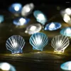 Strings Thème océan 20/30 LED guirlandes lumineuses coquille étoile de mer sous la mer LED fée lumière pour fête de mariage lampe de décoration de noël
