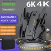 Drones Q6 4K Camera Drone Wifi Fpv Drone Photography Obstacle Avoidance Four Helicopter Remote Control Aircraft Helicopter Toy Boy Q240308