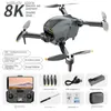 Drones S177 Dobrável Veículo Autônomo Brushless 4K 8K Fotografia RC Drone com Câmera Fluxo Óptico Posicionamento Brinquedo Infantil Q240308