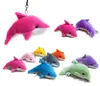 2024 Keychain Lovely Mixed Color Mini Cute Dolphin Charms Kids Plush Toys Home Party Pendant Gift Decorations
