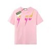 Mens women T shirts Designer Fashion short sleeve tops Clothing brand leisure summer street Cartoon and letter print Cottons Tee Luxurys Size XS-XL-2