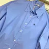 Sommer-Damen-Shirt-Designer-Hemd Männer Frauen gestickt Briefe langärmelte Hemden einfache lose Strickjacke Coppispops