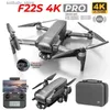 DRONES Inventory SJRC F22/F22S 4K Pro G Drone 4K Professional RC Four Helicopter With Camera 2-Axis Stable Universal Joint 5G WiFi FPV Drone Q240308