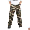 Pantaloni da uomo Pantaloni cargo mimetici Pantaloni da jogging 8XL Pantaloni militari da uomo Hip Hop Army Camo Spodnie Meskie Uomo Cotton Drop Delivery Apparel Dhooq