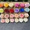 Decoratieve bloemen gesimuleerde rozenkop DIY kunstbloem zijde bruiloft buste haardecoratie gestoomde rollen hoek