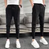 Pants Pantalones Hombre Korean Luxury Clothing Cargo Pants For Men Simple All Match Slim Fit Casual Mens Joggers Trousers Black/Gray