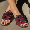 2024 Hög ny GAI Slipper Sandal Platform Butterfly Slippers Womans Flat Flip Flops Pool Sliders Beach Shoe Size 36-41