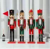 50CM Weihnachten Holz Nussknacker Soldat Schmuck Kinder039s Raumdekoration Ornament Neujahr Weihnachtsfigur Typisch G0917823362