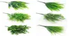 Couronnes de fleurs décoratives fourchette herbe d'eau Eucalyptus plantes artificielles en plastique plante de fleur verte décoration de mariage maison Tabl6782298