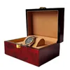 Watch Boxes Luxury Box Storage Case Wooden With Lock Portable Saves Organizer Shockproof Travel Safe Gift Packing