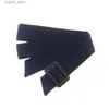 Belts Women Polyester Double Side Wind Trench Coat Belt Replacement with Buckle Waist Belts for Overcoat Jacket L240308
