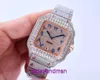 AF Top Quality New Carter Sandoz Full Diamond Watch Online Store 904 Rostfritt stål Materialstorlek 40mm med stabil 8215 rörelse och original presentförpackning AW58