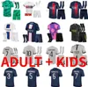 Maillots de football S Mbappe Sergio Ramos Paris 2023 2024 Marquinhos Wijnaldum Verratti Icardi Costume enfant Maillots de football 22 23 24 KimpembeH240308