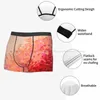 Slip CREATION IN COLOR CORAL PINK Pretty Girly Waves Sea Splash Abstract Acrylique Culotte Sous-vêtements pour hommes Shorts Boxer Briefs