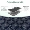Utomhus Sleeping Pad Camping Uppblåsbar madrass Ultralight Air Cushion Travel Mat Folding Bed Inget nackstöd för resor Vandring 240306