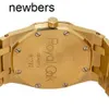 Top APS Factory Audemapigue Mouvement suisse Mouvement Abbaye Royal Oak 56143ba Cadran à champagne 18K Gold Watch 33mm1twq