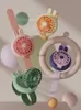 Electric Fans New Watch Fan USB Charging Mini Portable Cartoon Handheld Small Gift Suitable for Students and ChildrenH240308