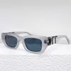 24ss New Off Designer Fillmore Sunclasses OERI124 Occhiali da sole in acetato per donna Cornice con contorno di diamanti Grande logo in metallo semi lucido Occhiali da donna di moda di lusso