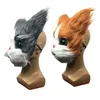 Partymasken Nette Katze Maske Halloween Neuheit Kostüm FL Kopf 3D Realistische Tier Cosplay Requisiten 220826 Drop Lieferung Dh2Xm