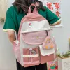 Sacs d'école cartable fille élémentaire simple grande capacité joli sac à dos Ins japonais lycée Junior