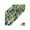 Lose Edelsteine, 144 Teile/los, 8 mm, Perlen, afrikanischer Türkis, Stein, rund, lose Halbedelsteine, natürliche Edelsteine, DIY-Schmuckherstellung, Drop De Dhadz