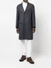 Men Wool Coat Blends Fashion Outerwear Mens Long Coats Brioni single-breasted wool coat for man