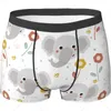 Underpants Cute Mouse And Cheese Men's Funny Underwear Boxer Briefs Slight Elasticity Male Shorts Novelty Stylish Gift For Men