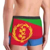 UNDUPTS Eritre Flag Boksör Erkekler İçin Şort 3D Baskılı Erkek Eritre Gururlu İç Çamaşır Külotları Yumuşak