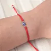 Charme Pulseiras Evil Eye Red Pulseira Mulheres Homens 7 Nó Lucky Handmade Trançado Corda Ajustável Família Amizade Casal Jóias