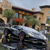 1 32 Huracan St Evo Alloy Sports Car Model Diecast Toy Vehicle Metal Toy Car Model Sound Light Collection Kids Gift240306