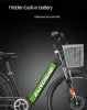 26'' elektrisches Citybike mit Sitz/Korb 2 Räder Elektrofahrräder Speichenräder 36V 350W Elektrofahrräder versteckte Batterie