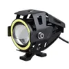 Motorfiets Verlichting Nieuwe Motorfiets Elektrische Auto Lamp U7 Laser Gun Angel Eye Lens Led Koplamp 15W Drop Levering auto Motorcycl Dhfa3