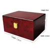 Watch Boxes Luxury Box Storage Case Wooden With Lock Portable Saves Organizer Shockproof Travel Safe Gift Packing