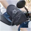 Other Interior Accessories Wholesale Summer Breathable Motorcycle Mesh Gloves Handle Bar Hand Er Muffs For Scooter E-Bike Handlebar Dr Dhx37