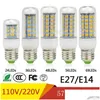 LED 전구 SMD5730 E27 GU10 B22 E14 G9 LED 램프 7W 12W 15W 20W 20W 220V 110V 360 각도 SMD BB 옥수수 드롭 배달 조명 조명 LIGHTI DHRLQ