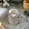 Tazze Creative Tire Tazza d'acqua in ceramica Tazza da latte Tazze da caffè nordiche con bicchieri per succhi colorati a forma di grande mano