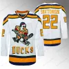 96 Charlie Conway 1996-06 Mighty Ducks Film Hockey Jersey 33 Greg Goldberg 99 Adam Banks Ducks Vert Blanc S-XXXL En stock Expédition rapide Glace