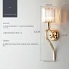 Duvar lambası Yatak Odası Kristal İç Mekan Sconce Işıkları Ev Dekorasyonları İçin Oturma Odası Lambalar İskandinav Modern Aydınlatma Armatürü