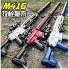 Silah Oyuncakları Manuel Yükleme Keskin Nişancı Tüfeği Yumuşak Mermi Eva M416 Silah Toy Silahı Erkek Oyuncak Gun Farklı Sahte Gun-Toy A28 240307