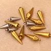Charms 10PCS Stainless Steel Cone Pendants Retro Spike Beads Earring Charm For Women Hoop Jewelry Making Supplies Bulk