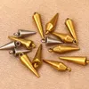 Charms 10PCS Edelstahl Kegel Anhänger Retro Spike Perlen Ohrring Charme Für Frauen Hoop Schmuck Machen Liefert Bulk