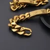 Men's Gold Epi Chain Bracelet Designer Luxury