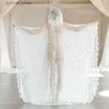 Maternity Dresses Maternity Photography Prop Long Lace Dress Cape Boho Maternity Photo Shooting Dress See Through Lace Pregnancy Dress L240308