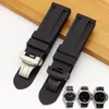 Watch Band For Panerai PAM 111 441 TPU Rubber Silicone 22 24mm Strap Accessories Folding Clasp Bracelet Chain274C225k